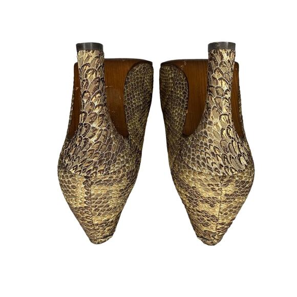 Kenneth Cole Vintage New York High Heels Textured Snake Skin Size 7 - Picture 10 of 16